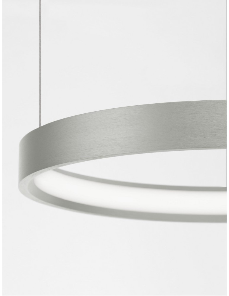 Pendant lamps - Luces Exclusivas ZACAPU Pendant Modern silver and silver shades 1xLED max 30W 3000K LE42792 - product kolory-swiatla.pl 2