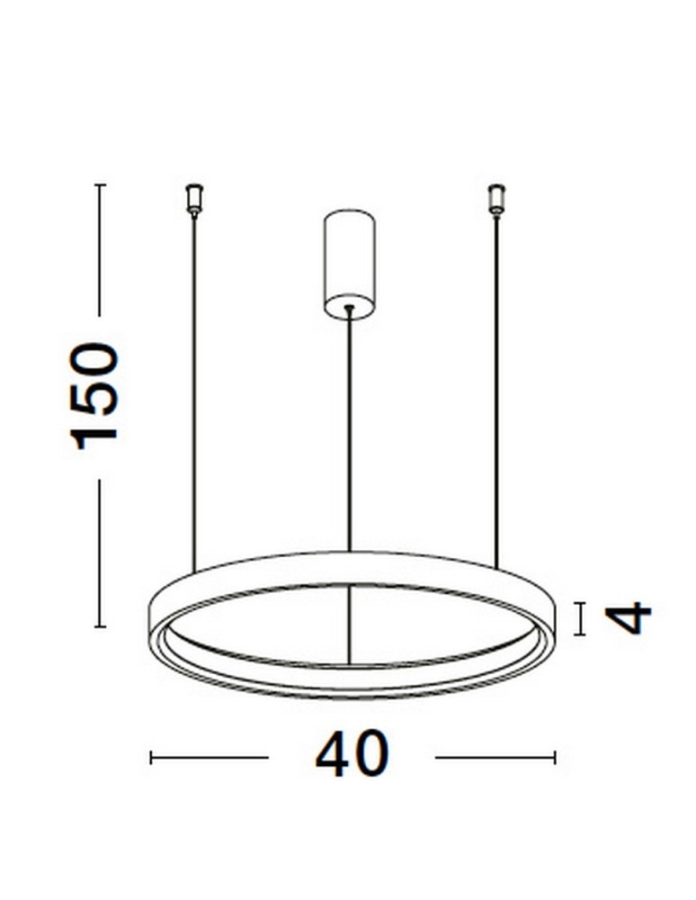 Pendant lamps - Luces Exclusivas ZACAPU Pendant Modern silver and silver shades 1xLED max 30W 3000K LE42792 - product kolory-swiatla.pl 3