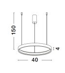Pendant lamps - Luces Exclusivas ZACAPU Pendant Modern Black 1xLED max 30W 3000K LE42793 - product 3