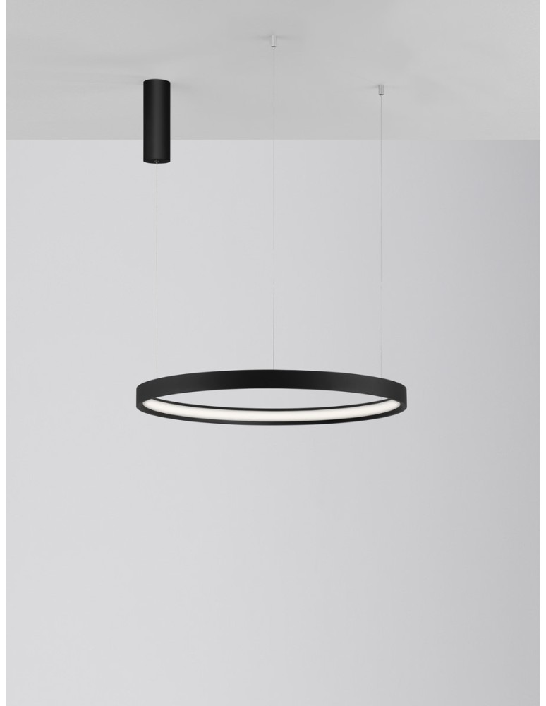 Pendant lamps - Luces Exclusivas ZACAPU Pendant Modern Black 1xLED max 42W 3000K LE42794 - product kolory-swiatla.pl 2