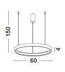 Pendant lamps - Luces Exclusivas ZACAPU Pendant Modern Black 1xLED max 42W 3000K LE42794 - product 3