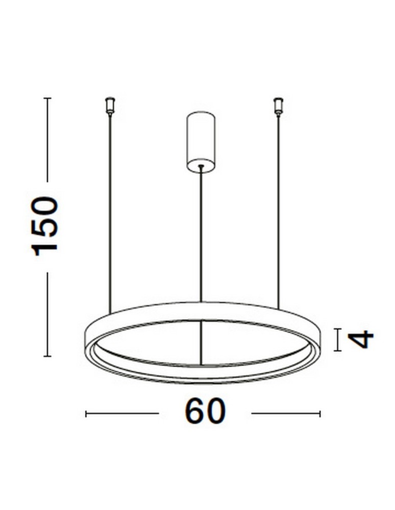 Pendant lamps - Luces Exclusivas ZACAPU Pendant Modern Black 1xLED max 42W 3000K LE42794 - product kolory-swiatla.pl 3