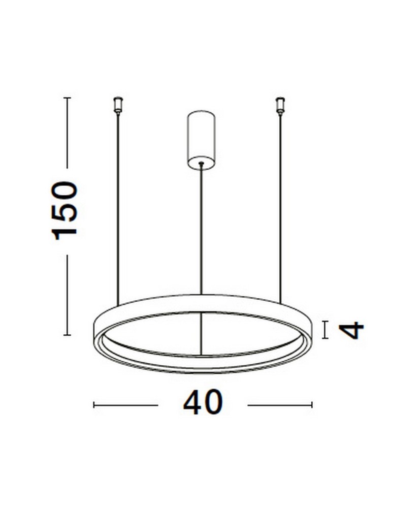 Pendant lamps - Luces Exclusivas ZACAPU Pendant Modern white 1xLED max 30W 3000K LE42795 - product kolory-swiatla.pl 4