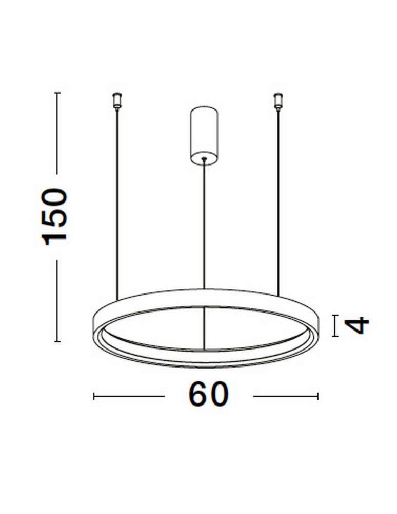 Lampy wiszące - Luces Exclusivas ZACAPU Wisząca Nowoczesna biały 1xLED max 42W 3000K LE42796 - produkt kolory-swiatla.pl 3