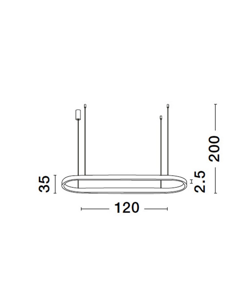 Pendant lamps - Luces Exclusivas SILAO Pendant Modern Black 1xLED max 58W 3000K LE42797 - product kolory-swiatla.pl 4