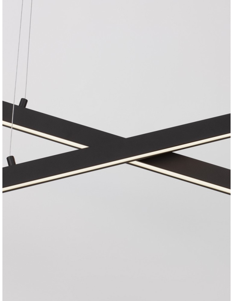 Pendant lamps - Luces Exclusivas PUEBLA Pendant Modern Black 1xLED max 40W 3000K LE42799 - product kolory-swiatla.pl 2