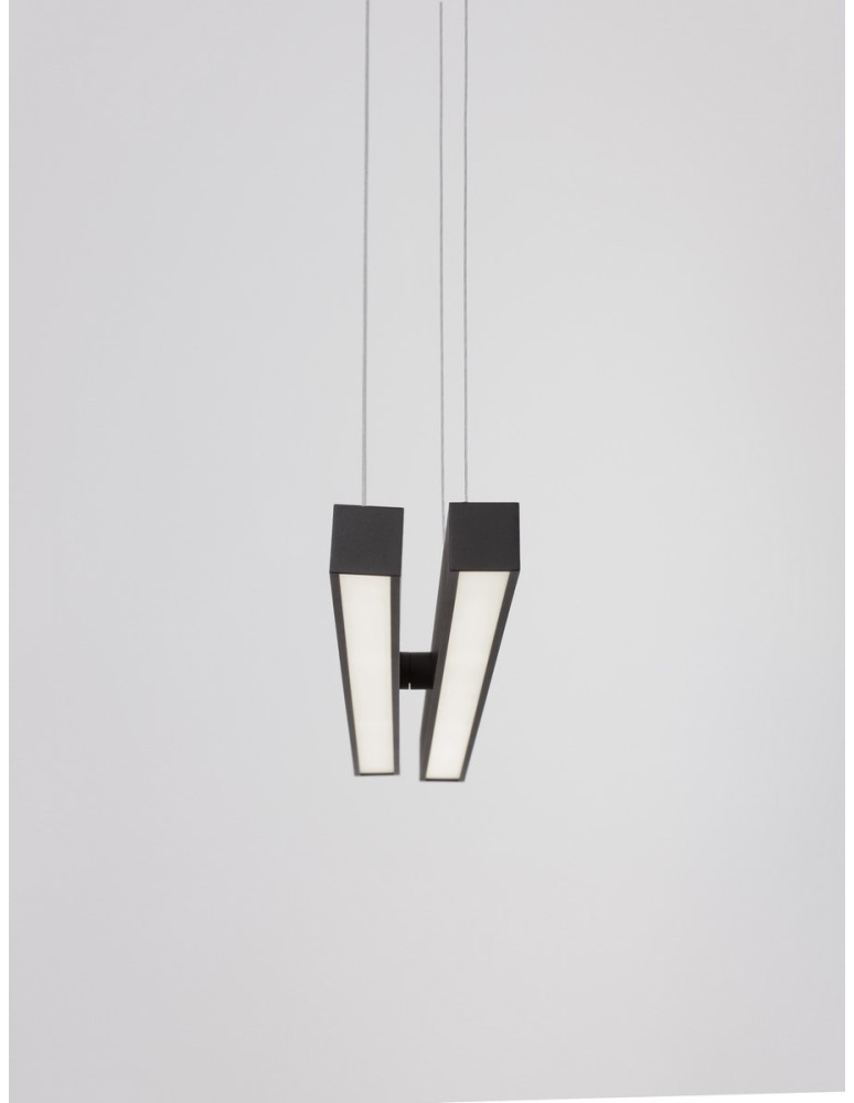 Lampy wiszące - Luces Exclusivas PUEBLA Wisząca Nowoczesna czarny 1xLED max 40W 3000K LE42799 - produkt kolory-swiatla.pl 4