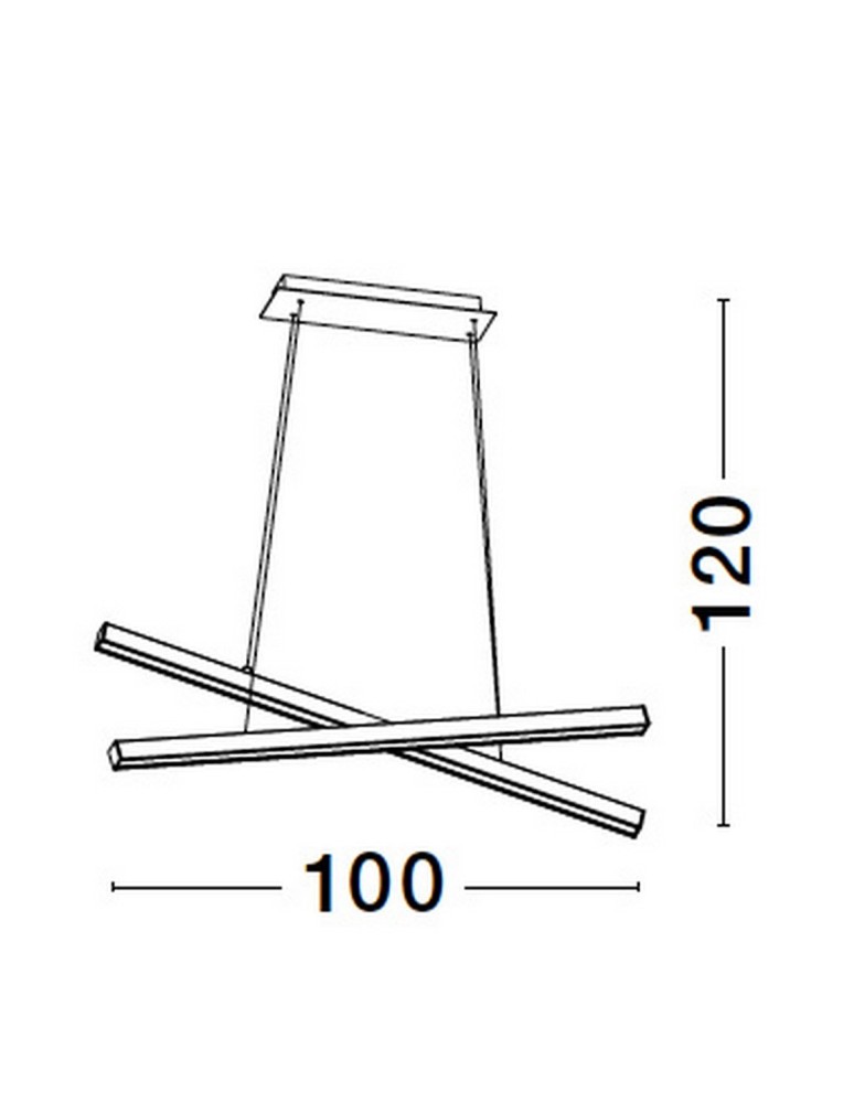 Lampy wiszące - Luces Exclusivas PUEBLA Wisząca Nowoczesna czarny 1xLED max 40W 3000K LE42799 - produkt kolory-swiatla.pl 5