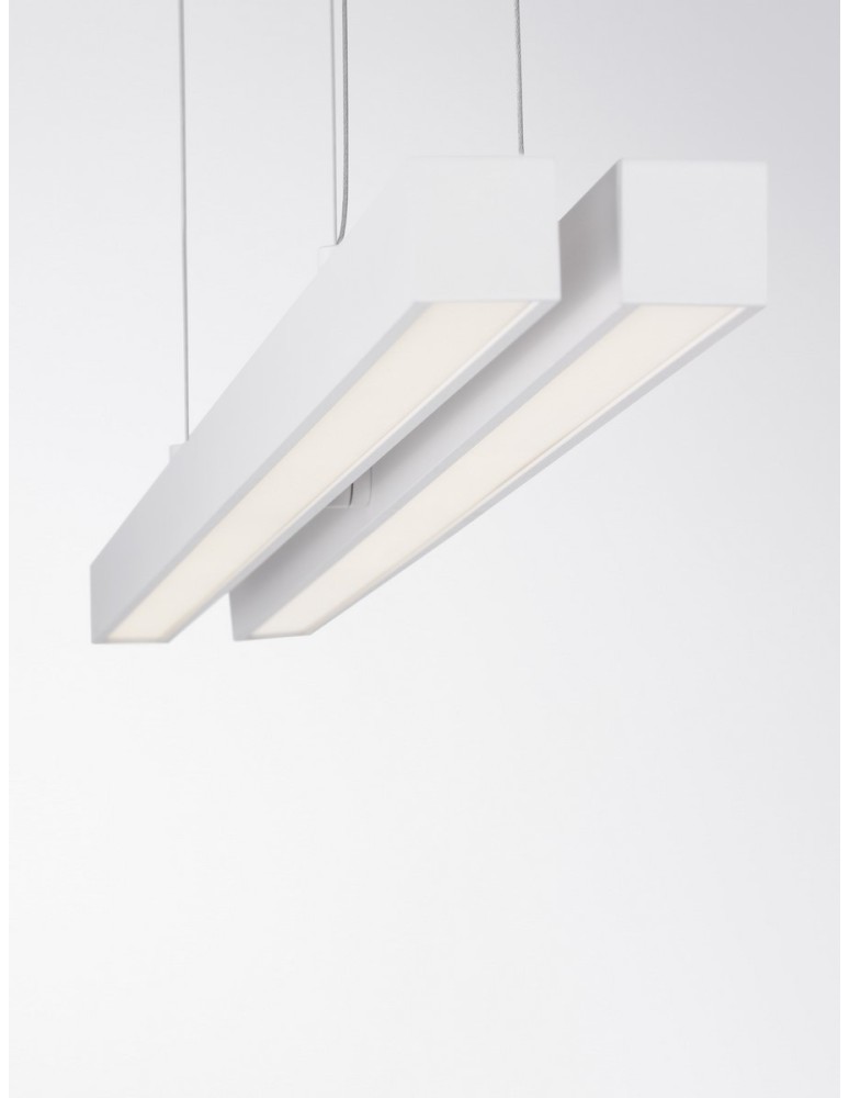 Pendant lamps - Luces Exclusivas PUEBLA Pendant Modern white 1xLED max 40W 3000K LE42800 - product kolory-swiatla.pl 3