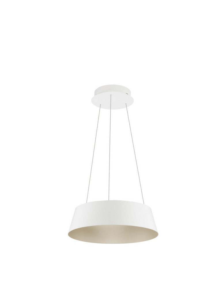 Lampy wiszące - Luces Exclusivas CANCUN Wisząca Nowoczesna biały 1xLED max 40W 3000K LE42801 - produkt kolory-swiatla.pl 1