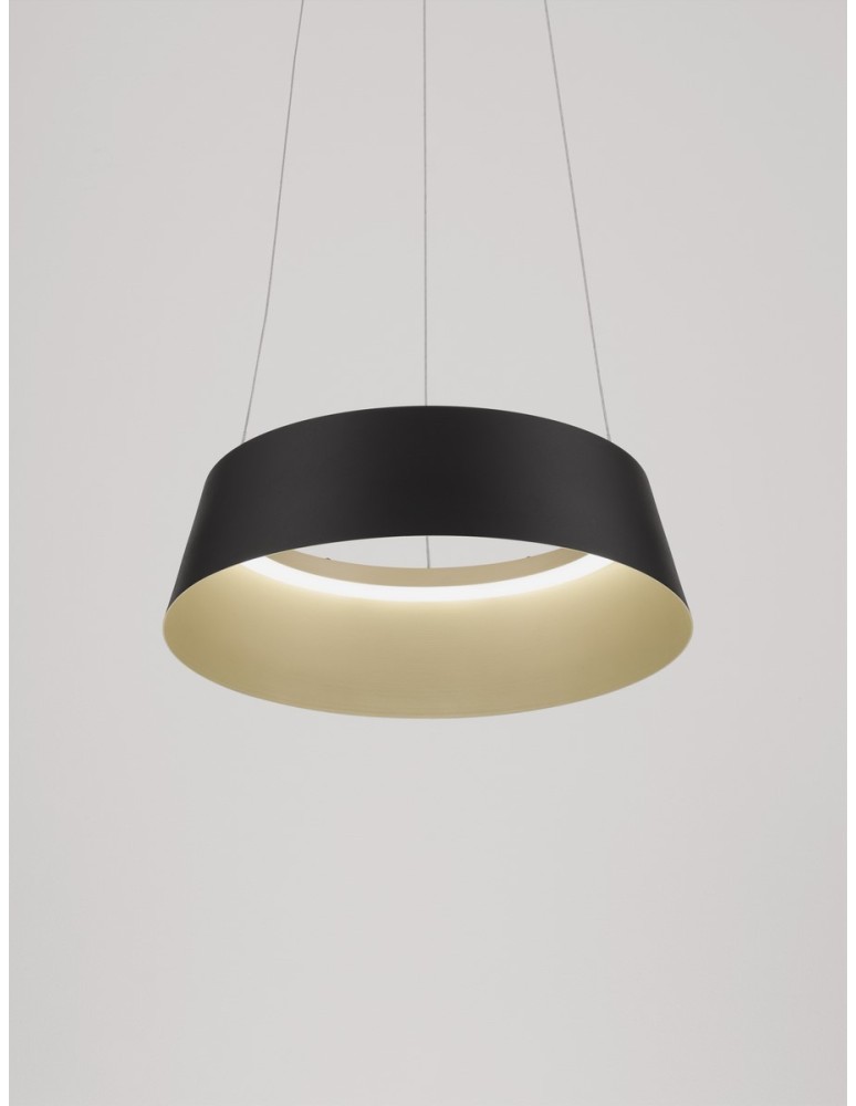 Pendant lamps - Luces Exclusivas CANCUN Pendant Modern Black 1xLED max 40W 3000K LE42802 - product kolory-swiatla.pl 2