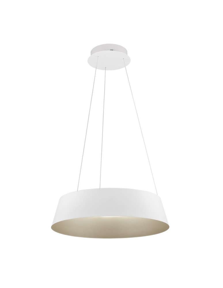 Pendant lamps - Luces Exclusivas CANCUN Pendant Modern White 1xLED max 50W 3000K LE42803 - product kolory-swiatla.pl 1