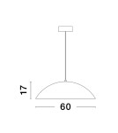 Pendant lamps - Luces Exclusivas VALLES Pendant Modern White 1xLED max 47W 3000K LE42805 - product 2