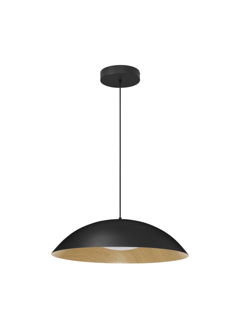 Pendant lamps - Luces Exclusivas VALLES Pendant Modern Black 1xLED max 47W 3000K LE42806 - product kolory-swiatla.pl 1