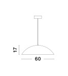 Lampy wiszące - Luces Exclusivas VALLES Wisząca Nowoczesna czarny 1xLED max 47W 3000K LE42806 - produkt 2
