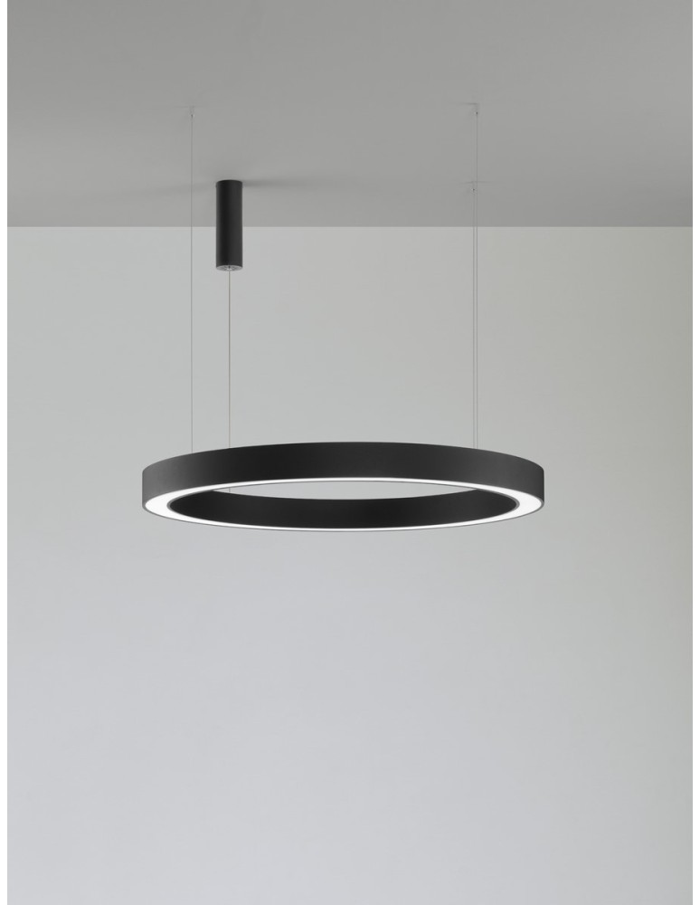 Pendant lamps - Luces Exclusivas SONORA Pendant Modern Black 1xLED max 80W 2700-4000K LE42814 - product kolory-swiatla.pl 2