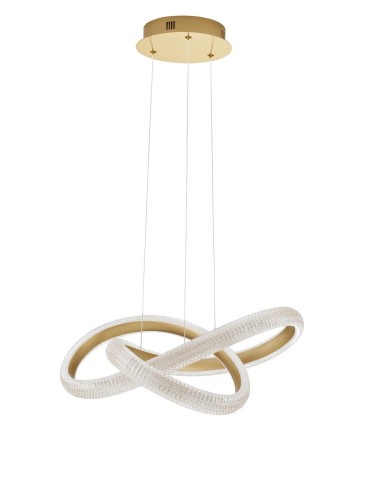 Luces Exclusivas AMECA Pendant Modern Gold and Gold Shades 1xLED max 41,5W 3000K LE42816