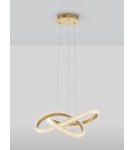 Pendant lamps - Luces Exclusivas AMECA Pendant Modern Gold and Gold Shades 1xLED max 41,5W 3000K LE42816 - product 3