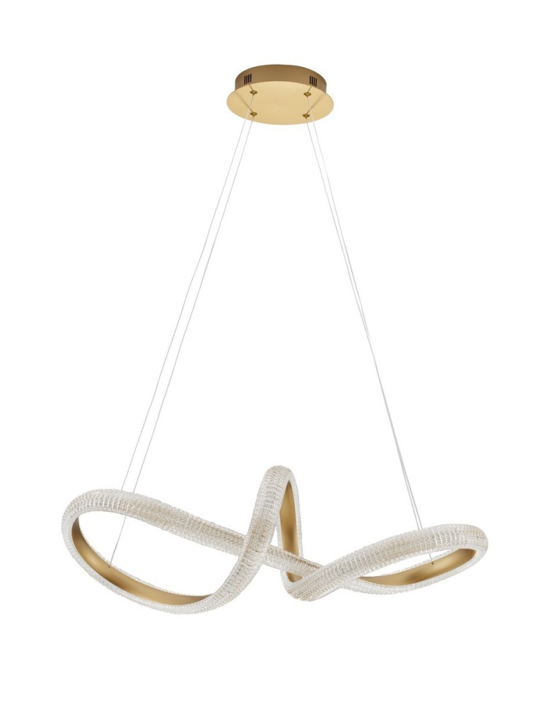 Lampy wiszące - Luces Exclusivas AMECA Wisząca Nowoczesna złoty i odcienie złota 1xLED max 42W 3000K LE42817 - produkt kolory-swiatla.pl 1