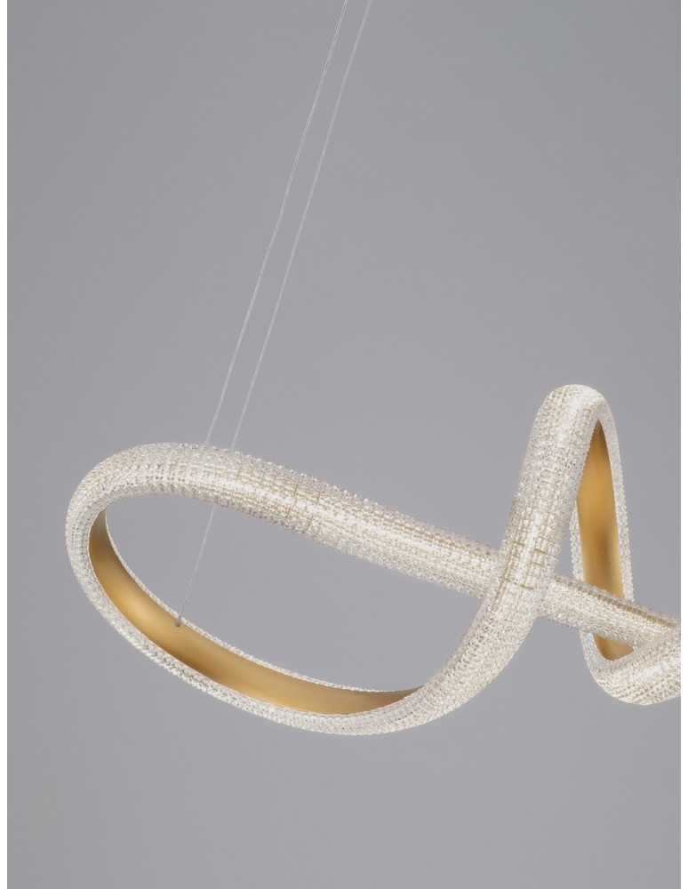 Lampy wiszące - Luces Exclusivas AMECA Wisząca Nowoczesna złoty i odcienie złota 1xLED max 42W 3000K LE42817 - produkt kolory-swiatla.pl 3