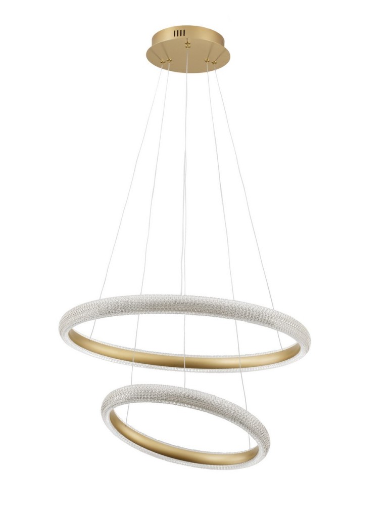 Pendant lamps - Luces Exclusivas AMECA Pendant Modern Gold and Gold Shades 1xLED max 41,5W 3000K LE42818 - product kolory-swiatla.pl 1