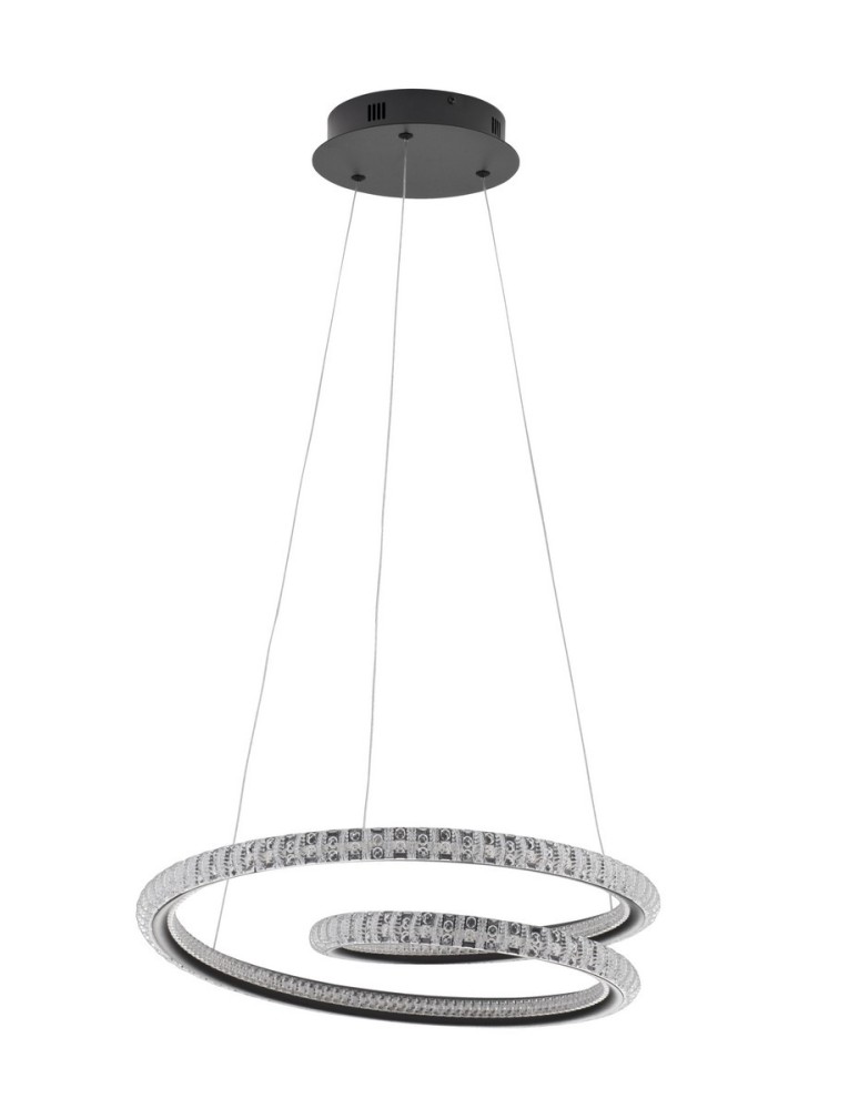 Pendant lamps - Luces Exclusivas TEPIC Pendant Modern Black 1xLED max 45W 3000K LE42819 - product kolory-swiatla.pl 1