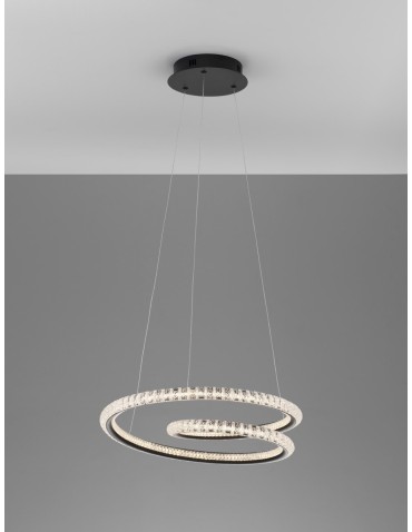 Luces Exclusivas TEPIC Wisząca Nowoczesna czarny 1xLED max 45W 3000K LE42819 - produkt 2