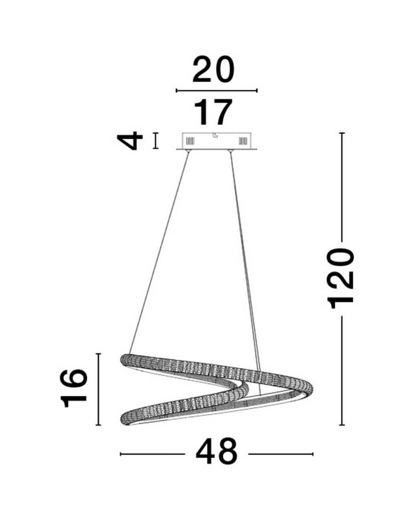 Pendant lamps - Luces Exclusivas TEPIC Pendant Modern Black 1xLED max 45W 3000K LE42819 - product kolory-swiatla.pl 3