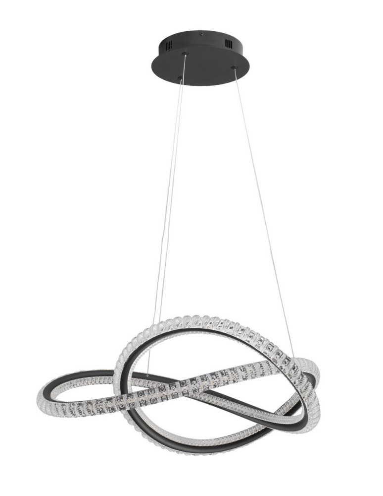 Pendant lamps - Luces Exclusivas TEPIC Pendant Modern Black 1xLED max 56W 3000K LE42820 - product kolory-swiatla.pl 1
