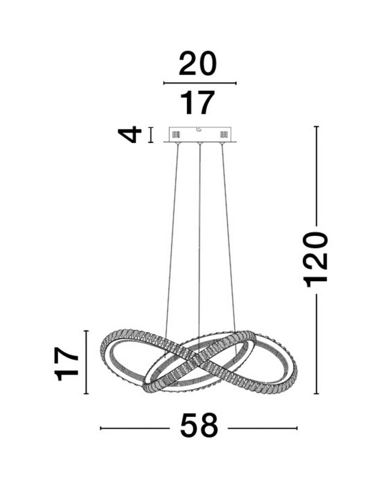 Lampy wiszące - Luces Exclusivas TEPIC Wisząca Nowoczesna czarny 1xLED max 56W 3000K LE42820 - produkt kolory-swiatla.pl 3