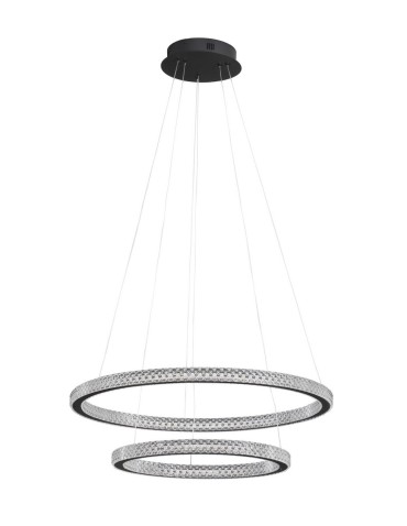 Luces Exclusivas TEPIC Pendant Modern Black 1xLED max 54W 3000K LE42821