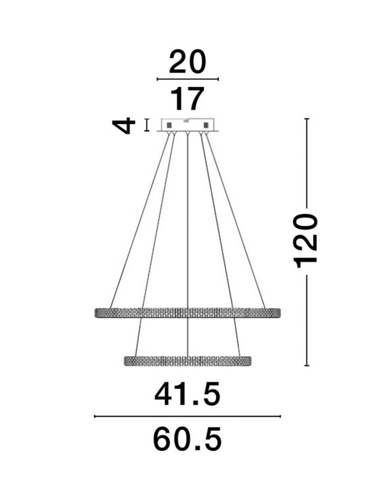 Pendant lamps - Luces Exclusivas TEPIC Pendant Modern Black 1xLED max 54W 3000K LE42821 - product kolory-swiatla.pl 4