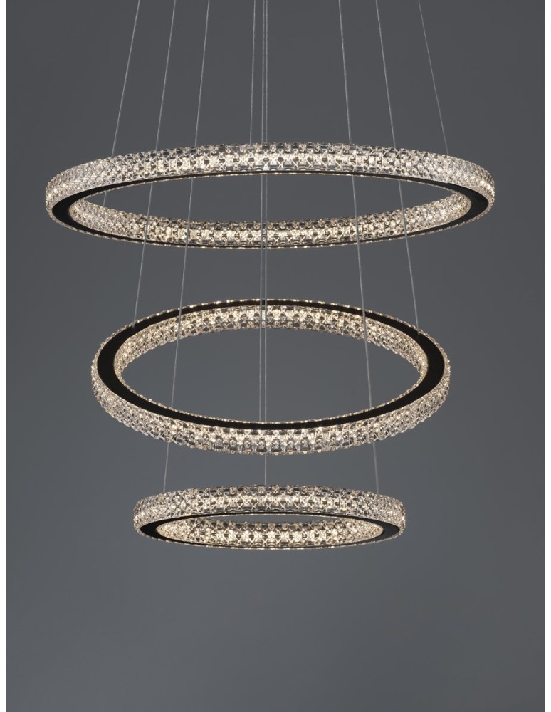 Pendant lamps - Luces Exclusivas TEPIC Pendant Modern Black 1xLED max 69W 3000K LE42822. - product kolory-swiatla.pl 3