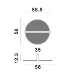 Ceiling lamps - Luces Exclusivas TONALA Ceiling Modern brown and shades of brown 1xLED max 36W 3000K LE42823 - product 3