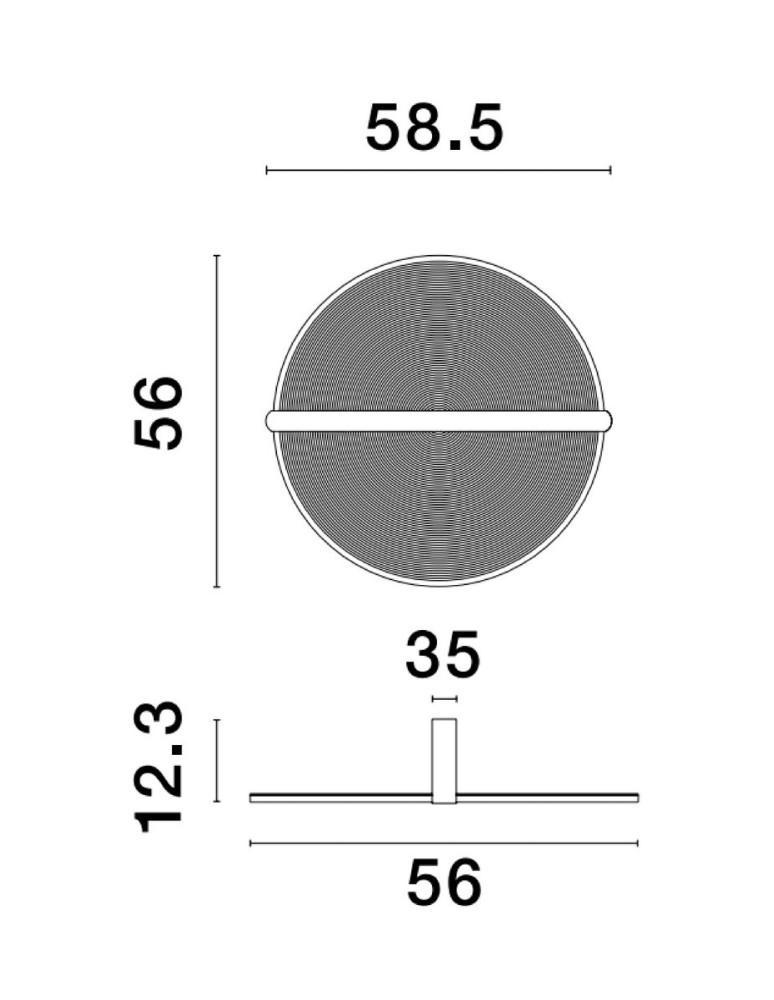 Ceiling lamps - Luces Exclusivas TONALA Ceiling Modern brown and shades of brown 1xLED max 36W 3000K LE42823 - product kolory-swiatla.pl 3
