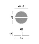 Ceiling lamps - Luces Exclusivas TONALA Ceiling Modern brown and shades of brown 1xLED max 29W 3000K LE42824 - product 2