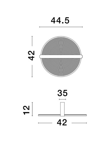 Luces Exclusivas TONALA Ceiling Modern brown and shades of brown 1xLED max 29W 3000K LE42824 - product 2