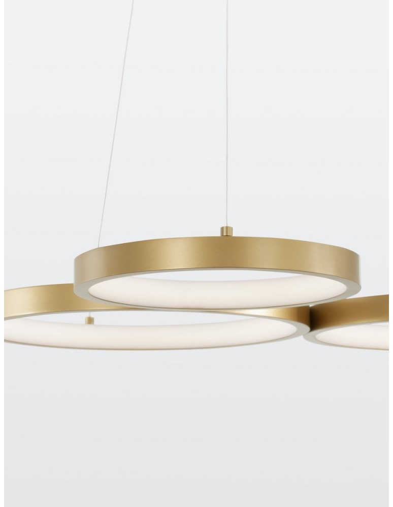 Pendant lamps - Luces Exclusivas GARCIA Pendant Modern gold and gold shades 1xLED max 28W 3000K LE42826 - product kolory-swiatla.pl 2