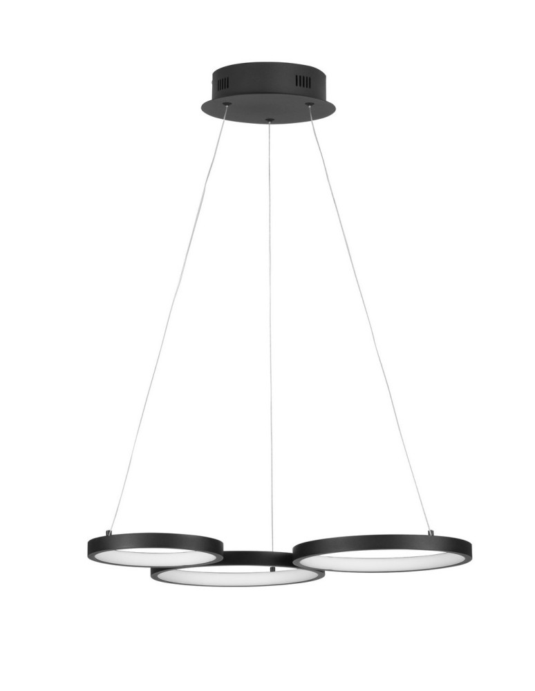 Pendant lamps - Luces Exclusivas GARCIA Pendant Modern Black 1xLED max 28W 3000K LE42827 - product kolory-swiatla.pl 1