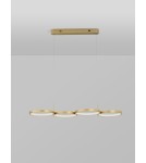 Lampy wiszące - Luces Exclusivas GARCIA Wisząca Nowoczesna złoty i odcienie złota 1xLED max 41W 3000K LE42828 - produkt 2