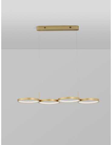 Luces Exclusivas GARCIA Pendant Modern gold and gold shades 1xLED max 41W 3000K LE42828 - product 2
