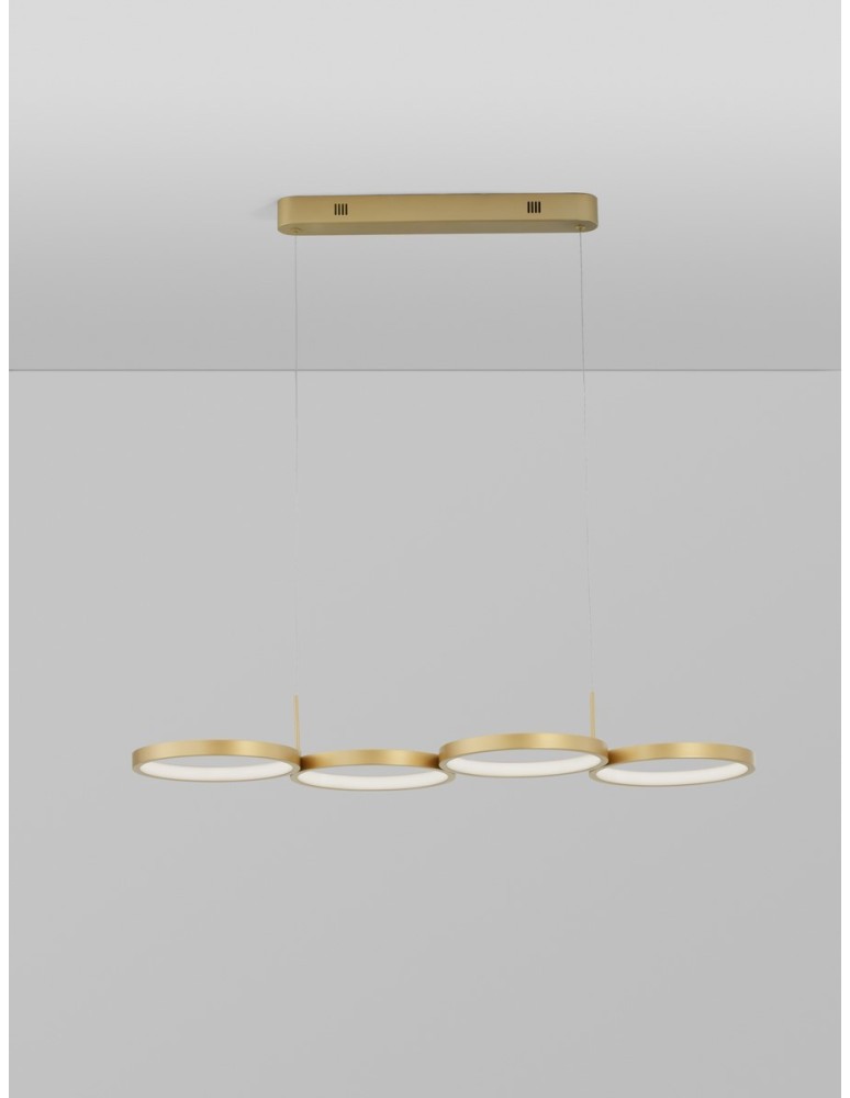 Pendant lamps - Luces Exclusivas GARCIA Pendant Modern gold and gold shades 1xLED max 41W 3000K LE42828 - product kolory-swiatla.pl 2
