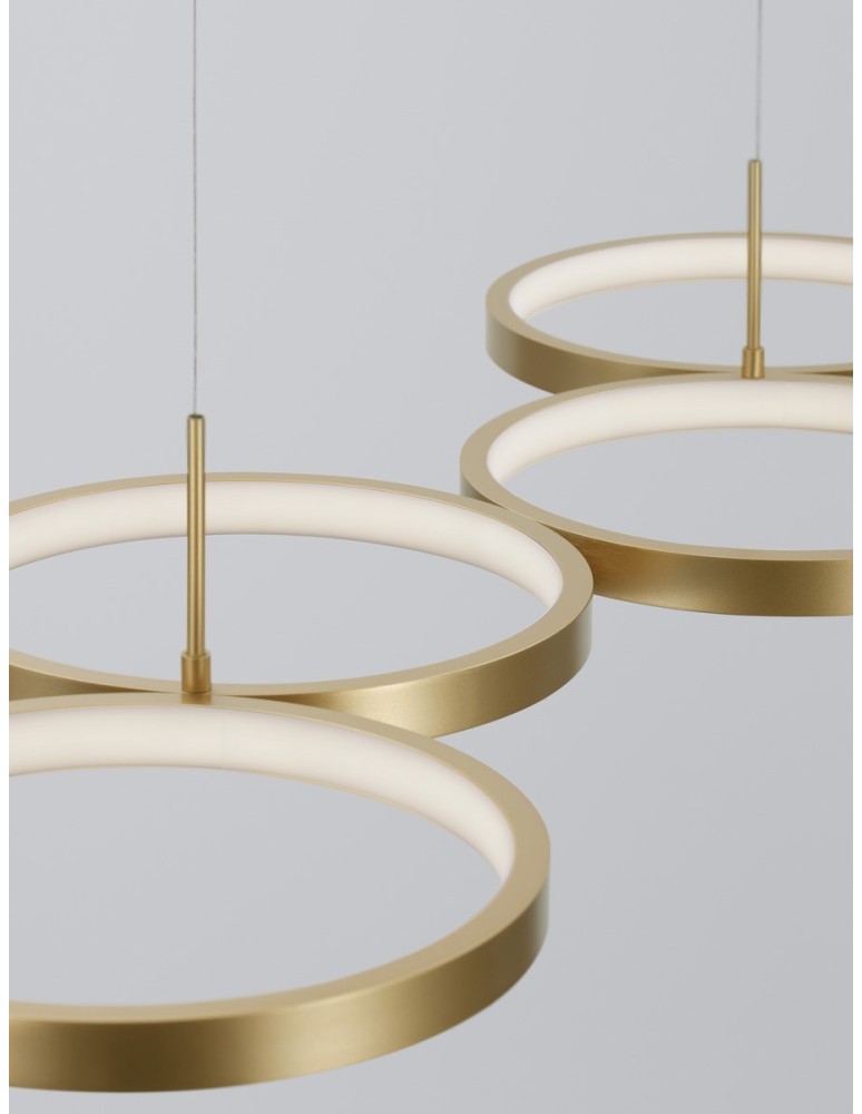 Pendant lamps - Luces Exclusivas GARCIA Pendant Modern gold and gold shades 1xLED max 41W 3000K LE42828 - product kolory-swiatla.pl 3