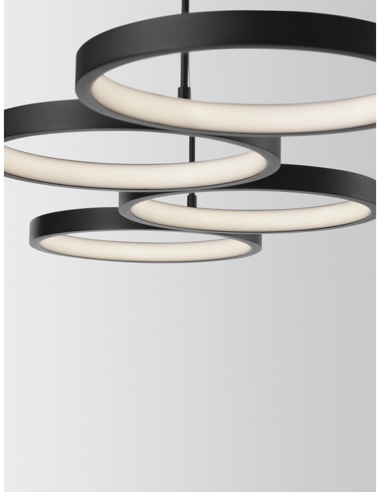 Pendant lamps - Luces Exclusivas GARCIA Pendant Modern Black 1xLED max 41W 3000K LE42829 - product kolory-swiatla.pl 2