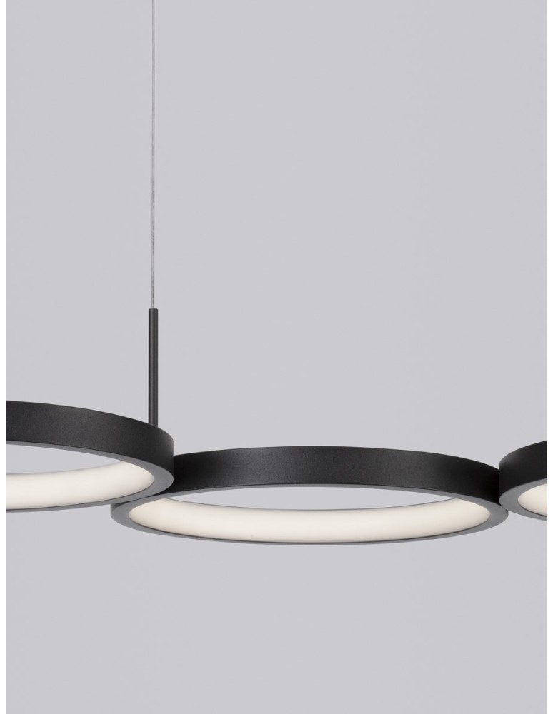 Pendant lamps - Luces Exclusivas GARCIA Pendant Modern Black 1xLED max 41W 3000K LE42829 - product kolory-swiatla.pl 3