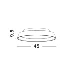 Ceiling lamps - Luces Exclusivas CHALCO Modern Ceiling White 1xLED max 30W 3000K LE42830 - product 2