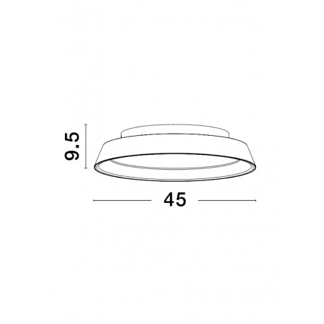 Luces Exclusivas CHALCO Sufitowa Nowoczesna czarny 1xLED max 30W 3000K LE42831