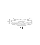 Ceiling lamps - Luces Exclusivas TIJUANA Modern Ceiling Black 1xLED max 30W 3000K LE42832 - product 2