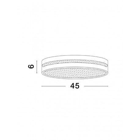 Luces Exclusivas TIJUANA Sufitowa Nowoczesna czarny 1xLED max 30W 3000K LE42832