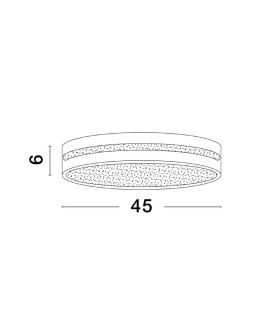 Luces Exclusivas TIJUANA Sufitowa Nowoczesna czarny 1xLED max 30W 3000K LE42832 - produkt 2